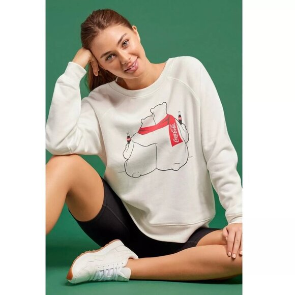 Wildfox Vanilla Coca-Cola “Polar Friends” Crewneck Sweatshirt - Size S - Picture 2 of 9